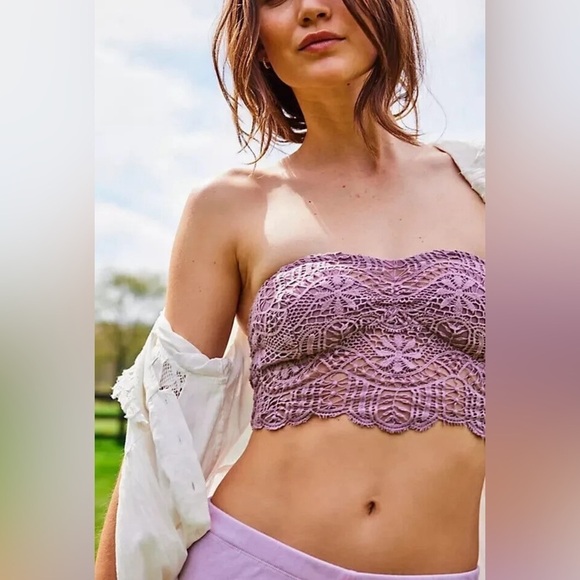 NWT Free People One Lumi Bandeau Rose XL - Picture 2 of 13